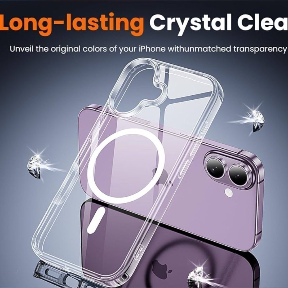 iPhone 17 Mag Transparent Silicone Phone Case Brand New
